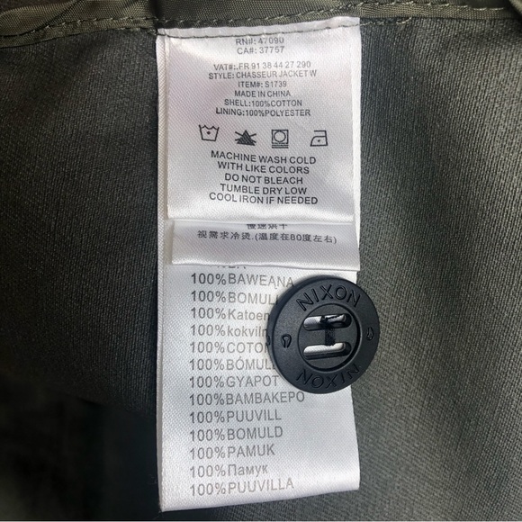 Nixon Green Utility Cargo Jacket Small - Picture 11 of 13